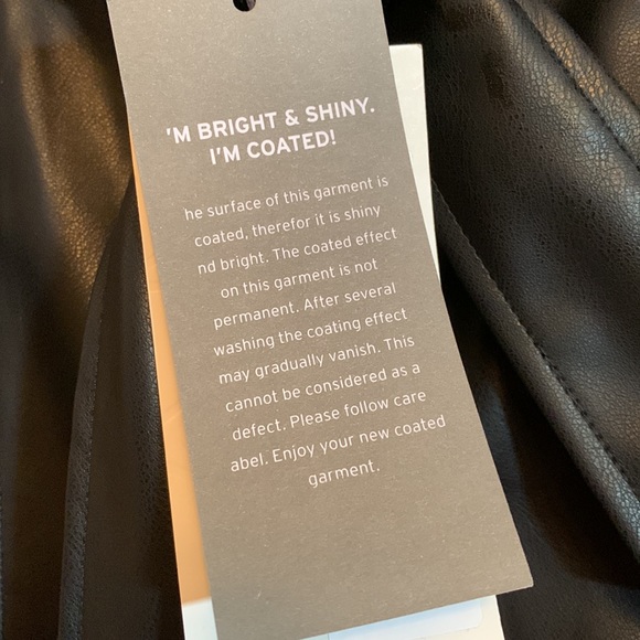 BNWT Kaffe faux leather belted pants - Picture 5 of 9